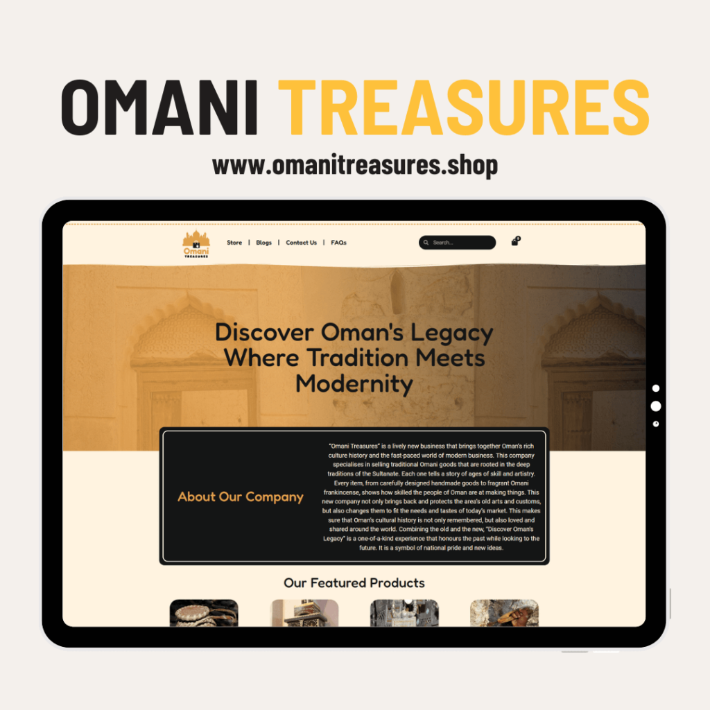 Omani Treasures - Portfolio